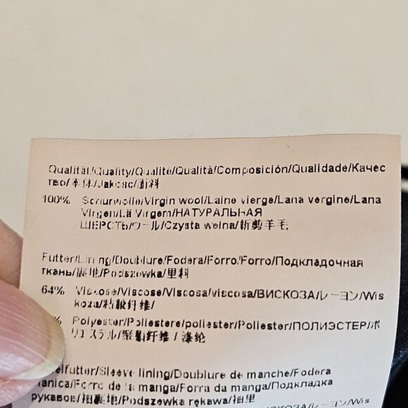 Hugo Boss Men's Size 40 Slim Fit Wool Woven Navy Huge6 Genius 5 - Picture 10 of 14